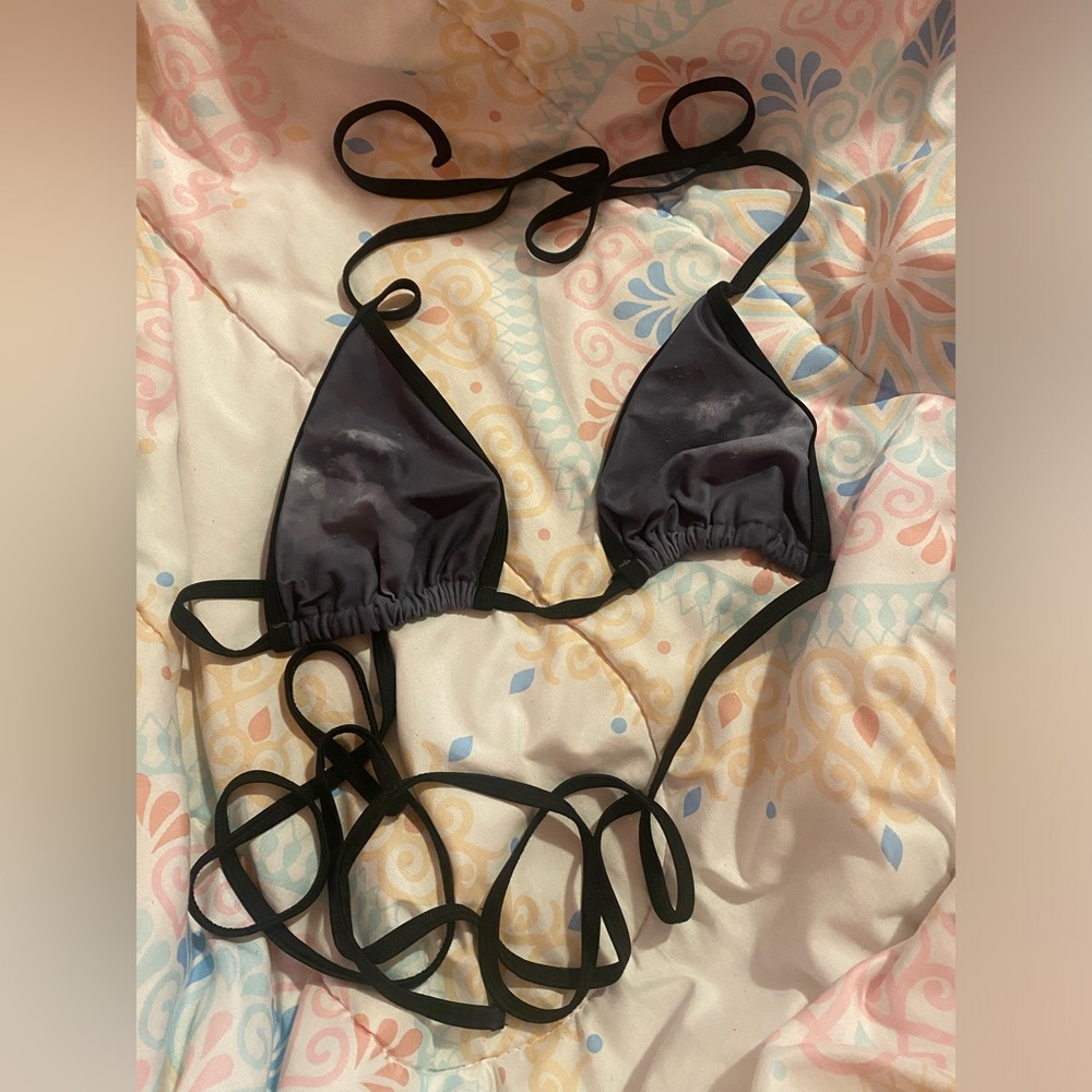 Grey swim suit top